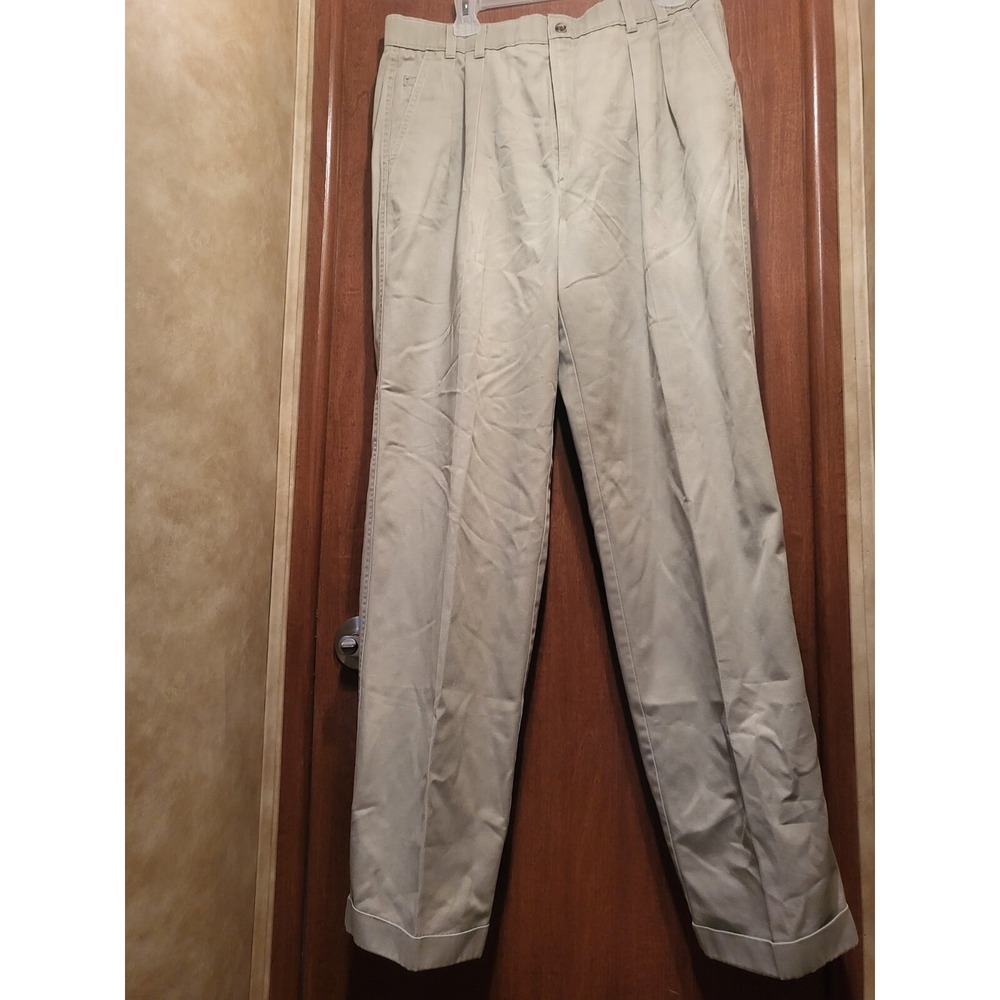Hagan Casuals, 30X32, Pleated Front, Cuff on Bottom, Straight Leg